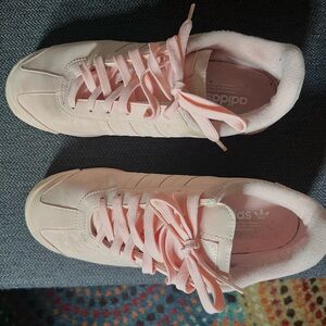 Adidas light pink sneakers